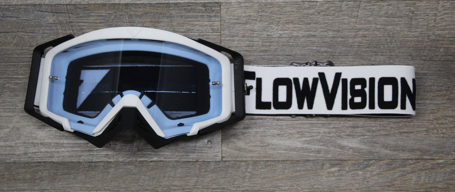 FlowVision® Rythem™ Motocross Lens: Clear Blue