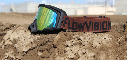 Flow Vision Rythem™ Motocross Goggle: Brown/Black