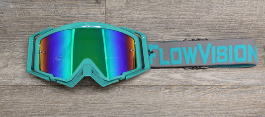 Flow Vision Rythem™ Motocross Goggle: Grey/Teal