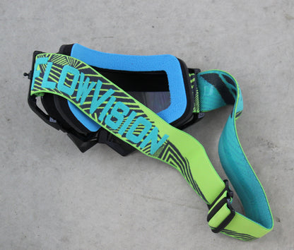 Flow Vision Rythem™ Motocross Goggle: Haze Black/Acid/Grey