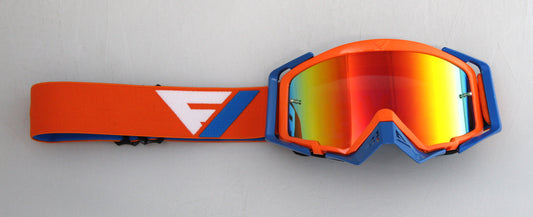 Flow Vision Rythem™ Motocross Goggle: Orange/Blue