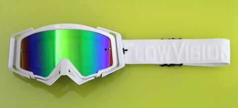 Flow Vision Rythem™ Motocross Goggle: White Out