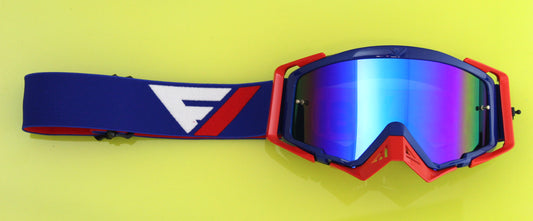 Flow Vision Rythem™ Motocross Goggle: Blue/Red Merica