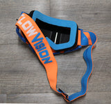 Flow Vision Rythem™ Motocross Goggle: Orange/Blue