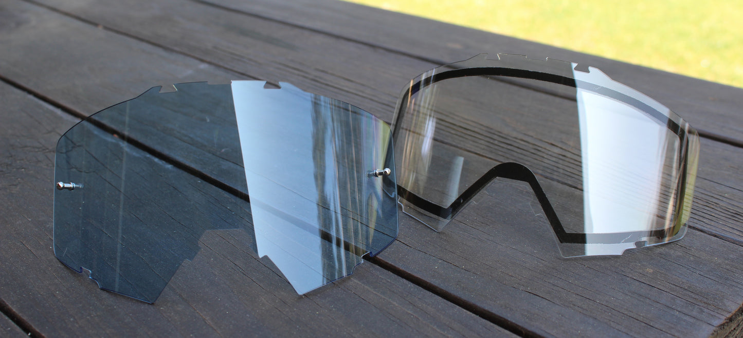 FlowVision® Rythem™ Motocross Lens: Clear Blue