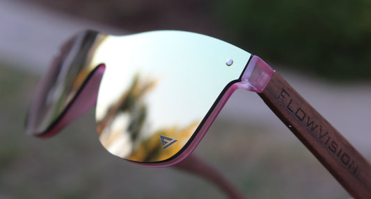 Flow Vision Rythem™ Sunglasses: Pink RoseGold