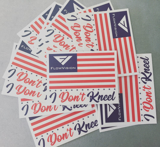 Flow Vision™ I Don't Kneel Stickers